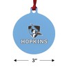 Johns Hopkins University Primary Logo Aluminum Holiday Christmas Tree Ornament - 3 of 4