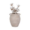 Vase Pottery Terracotta Double Handle for Home Office Bedroom Living Room Casual Decor - 16" Ivory & Tan - 3 of 4
