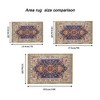 Kumasinova Vintage Boho Area Rug, Washable Rug with Floral Pattern, Faux Cashmere Living Room Rug, Non-Slip Rugs, Stain-Resistant Door Mat - 2 of 4