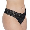 Skarlett Blue Women's Goddess Lace Trim Thong 371213 - 2 of 3