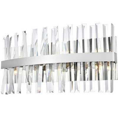 Serephina 24" Chrome Crystal Bath Sconce