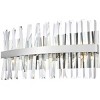 Elegant Lighting Serephina 24 inch crystal bath sconce in chrome - 3 of 4
