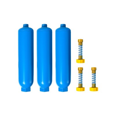Nispira 40043 Inline Water Cartridge Compatible with Camco RV/Marine Water Filter | Flexible Hose Protector Included | 3 Pack