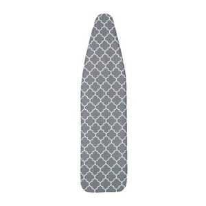 Seymour Home Products Ultimate Replacement Cover and Pad Gray Lattice: Ironing Board Cover, Padded, Elastic Band Closure - 1 of 4
