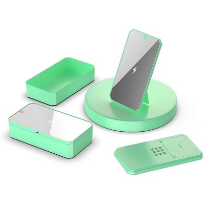 UVKlear UV sterilizer and wireless phone charger, Green color 1 each