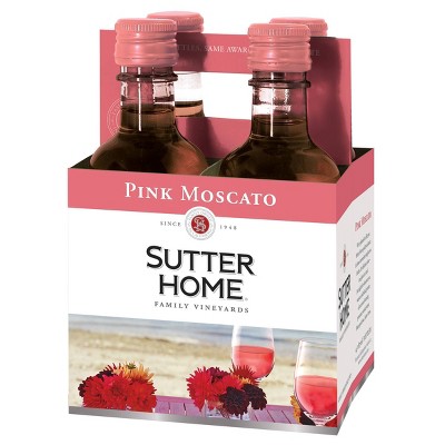 Sutter Home Pink Moscato Wine - 4pk/187ml Bottles