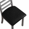 Racxily Metal Dining Chairs Set of 2 (Black) - Comfortable Metal Dining Chairs with High Back, PU Leather, Steel Legs,Ideal for Kitchen/Living Room - 3 of 4