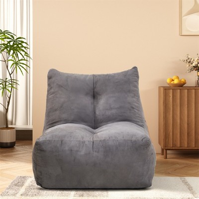 Tramull Memory Foam Bean Bag Chair, Lounger with Ergonomic Backrest, 550lb Capacity