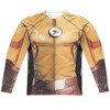 Men's Flash Kid Flash Uniform (Front Back Print) Long Sleeve Costume T-Shirt - 2 of 4