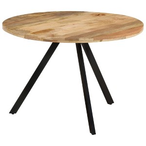 vidaXL Dining Table 43.3 in.x29.5 in. Solid Wood Mango - 1 of 4