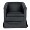 CAVINAS 27.36" Wide Accent Chair, 360-degree Swivel Chair, Velvet Wingback Chair, Living Room Chair Bedroom Chair Home Chair - 3 of 4
