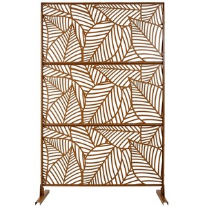 CAVINAS Matrix Metal Decorative Patio Screens, Outdoor & Indoor, Freestanding Decorative Privacy Screen for Deck Balcony Patio - 1 of 4