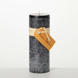 9" Vance Kitira Black Timber Pillar - 1 of 4