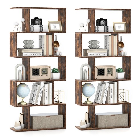 TribeSigns Tribesigns 5 Tier Freestanding Tall Bookshelves Display