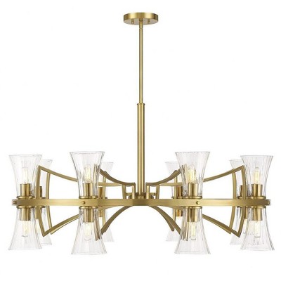 Savoy House Bennington 16 - Light Chandelier in  Warm Brass