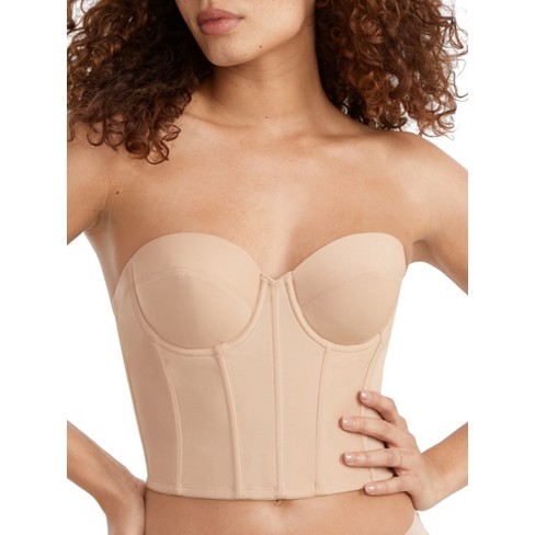 Dominique Women's Brie Strapless Backless Bustier - 6380 34DD Mocha