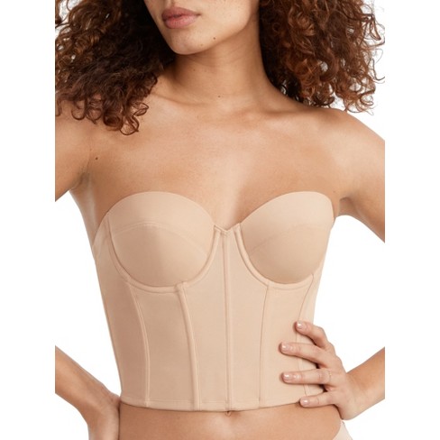 Dominique Women's Brie Strapless Backless Bustier - 6380 34a Mocha : Target