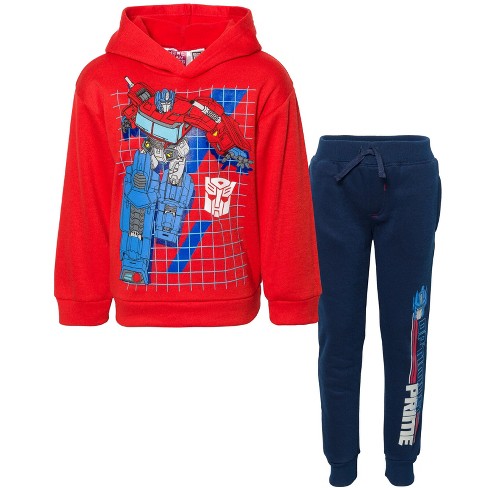 Transformers Optimus Prime Bumblebee Pullover Hoodie Jogger Pants Toddler to Big Kid - image 1 of 4