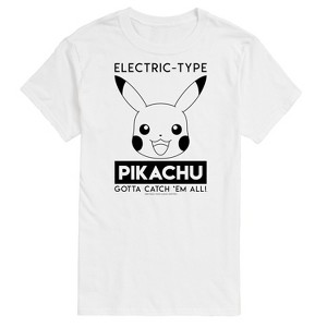 Men's - Pokémon - Pikachu Electric Type Short Sleeve Graphic T-Shirt - 1 of 4
