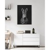 Kate & Laurel All Things Decor 28"x38" Sylvie Minimalist Zebra Portrait Metallic Wall Art: Modern Canvas, Framed Digital Art - 3 of 4