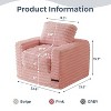 MAXYOYO Kids Bean Bag Chair, Comfy Faux Fur Bean Bag Sofa with Filler, Lazy Floor Chair Couch for Boys and Girls - 2 of 4
