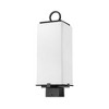 Sana Outdoor Aluminum Fixture - 2 Bulbs, Dimmable, Wet Rated, 7"W x 20"H, Matte Black - 3 of 4