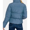Women's Zip Up Turtleneck Puffer Jacket With Pockets - ZENANA - 2 of 4