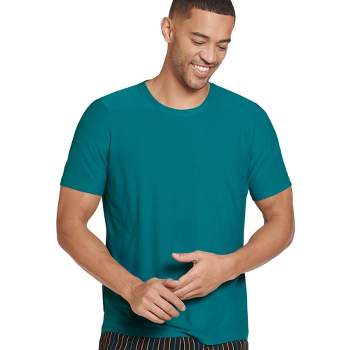 Jockey Men's Ultra Soft Short Sleeve Sleep T-Shirt M Magnolia Leaves