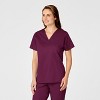 Wink WonderWORK Women's Mock Wrap Scrub Top - 3 of 4