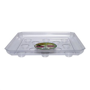 Curtis Wagner Carpet Saver Heavy Duty Square Plant Saucer, Clear, 12in - 1 of 1