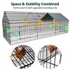 GOTGELIF  Large Metal Chicken Coop 130" x 40" Chicken Cage Hen House with Waterproof Cover - 4 of 4