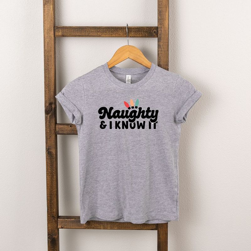 The Juniper Shop Naughty And I Know It Lights Youth Short Sleeve Tee, 1 of 3