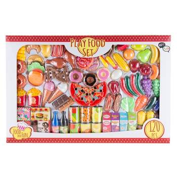 Toy Time Kids' Pretend Play Assorted Food Set - 120Pcs