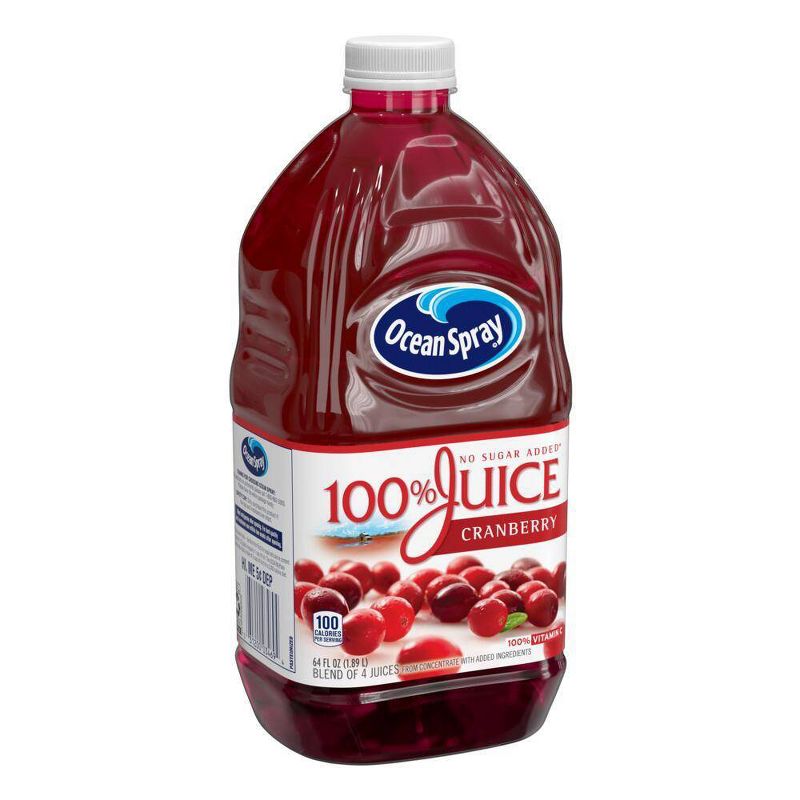 Ocean Spray 100% Juice Cranberry Blend &#8211; 64 fl oz Bottle, 4 of 12