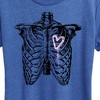 Women's - Instant Message - Ribcage Bleeding Heart Short Sleeve Graphic T-Shirt - 2 of 4