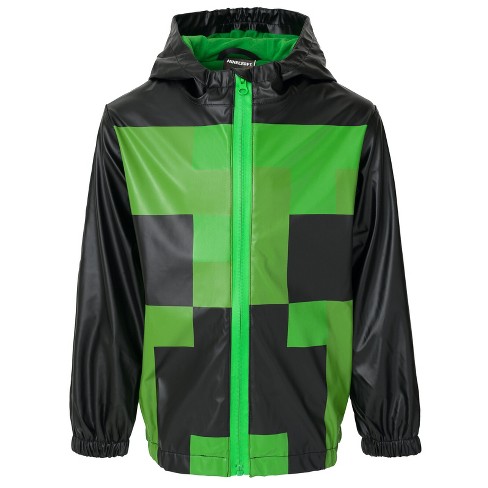 Minecraft Creeper Fleece Zip Up Hoodie Little Kid To Big Kid : Target