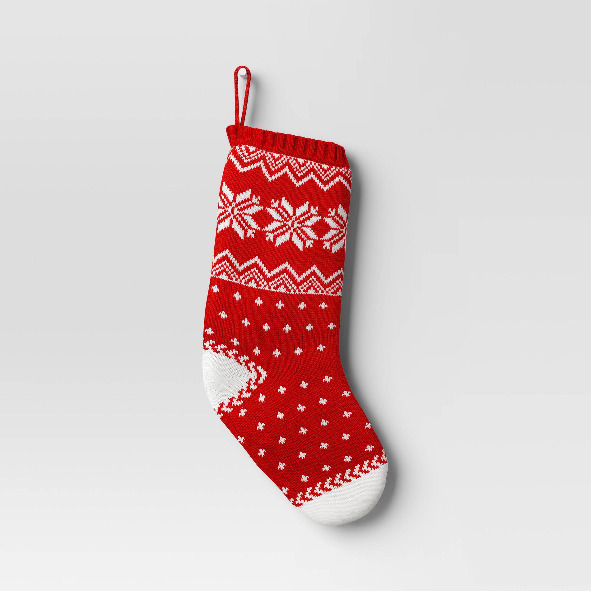 21" Christmas Red Fair Isle Stocking - Wondershop™