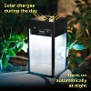 Techko Maid Solar Portable Outdoor Modern Lantern Matte Black - 4 of 4