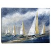 30" x 40" Indigo Swells by Carol Robinson Unframed Wall Canvas - Masterpiece Art Gallery: Large Maritime Decor, Ready to Hang - 2 of 4