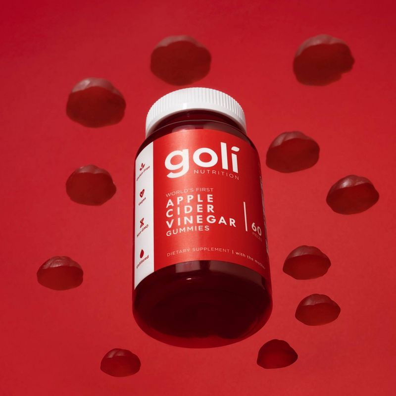 Goli Nutrition Apple Cider Vinegar Vegan Gummies - 60ct, 3 of 8