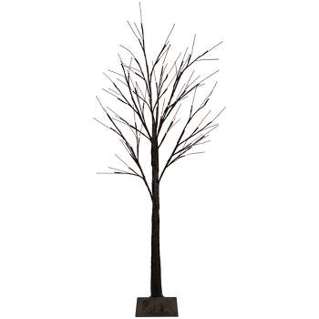 Northlight 4' LED Lighted Brown Christmas Twig Tree - Warm White Lights