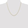 Black Bow Jewelry 1.5mm 10k Yellow Gold Solid Lightweight D/C Rope Chain Necklace - 2 of 4