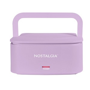 Nostalgia 32-Ounce Portable Heated Electric Lunch Box – Leak-Proof Silicone Sealed Lid, Foldable Carry Handle, Detachable Cord - 1 of 4
