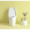 1.1/1.6 GPF Dual Flush 1-Piece Elongated Toilet with Soft-Close Seat - Gloss White,Modern,27.17'' x 15.55'' x 30.71''(2.26*1.30*2.56ft) - 3 of 4
