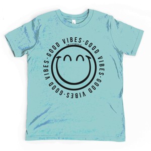 The Juniper Shop SmileyWorld Good Vibes Outline Youth Short Sleeve Tee - 1 of 4