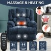 Chenille Power Lift Recliner Chair, Dual Motor Electric Recliner with Heat and Massage, Infinite Position for Elderly Living Room-Koiai - 2 of 4
