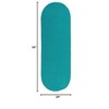 Colonial Mills Reversible Flat-Braid (Oval) Runner Braided Runner, Aqua 2'4"x8', Oval Shape - 2 of 3
