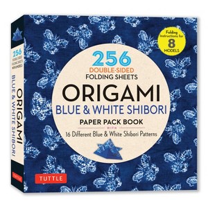 Origami Blue & White Shibori Paper Pack Book - by  Tuttle Studio (Paperback) - 1 of 1