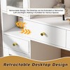 Makeup Vanity with Mirror and Lights, White Dressing Table with 3 Lighting Modes - Modern Vanity Desk with Drawers - 2 of 4