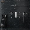 CASAINC 6-Spray Patterns 12 Inches Wall Mounted Rainfall Shower Faucet and Dual Shower Heads System With 6 Body Jets - 4 of 4